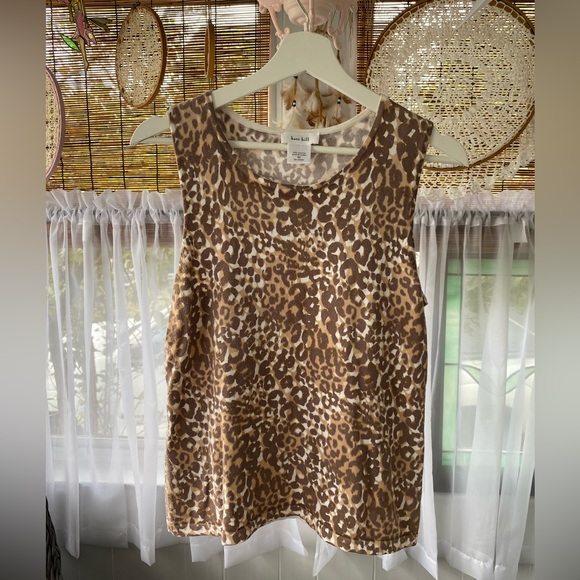 Kate Hill Animal Print Top - Picture 1 of 6